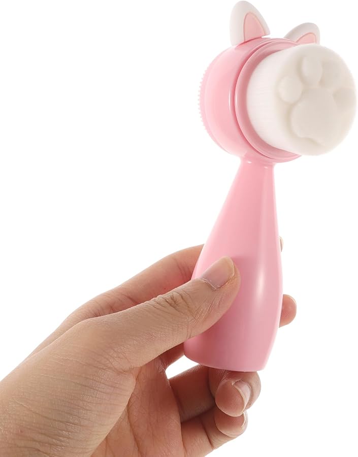 Dual Sided Silicone Face Cleansing Brush With ABS Handle For Women Travel - Image 2